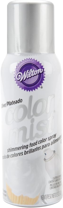 Generic Wilton Color Mist Edible Decorating Spray Set - Fairy Set (Silver, Gold, Pink, Purple)