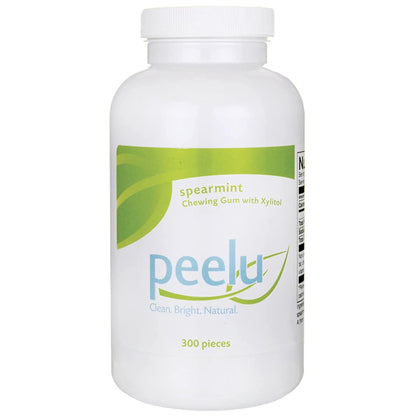 the Peelu Co. Chewing Gum, Spearmint, 300-Count