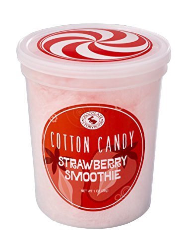 Strawberry Smoothie Gourmet Flavored Cotton Candy - Unique Idea For Holidays, Birthdays, Gag Gifts, Party Favors