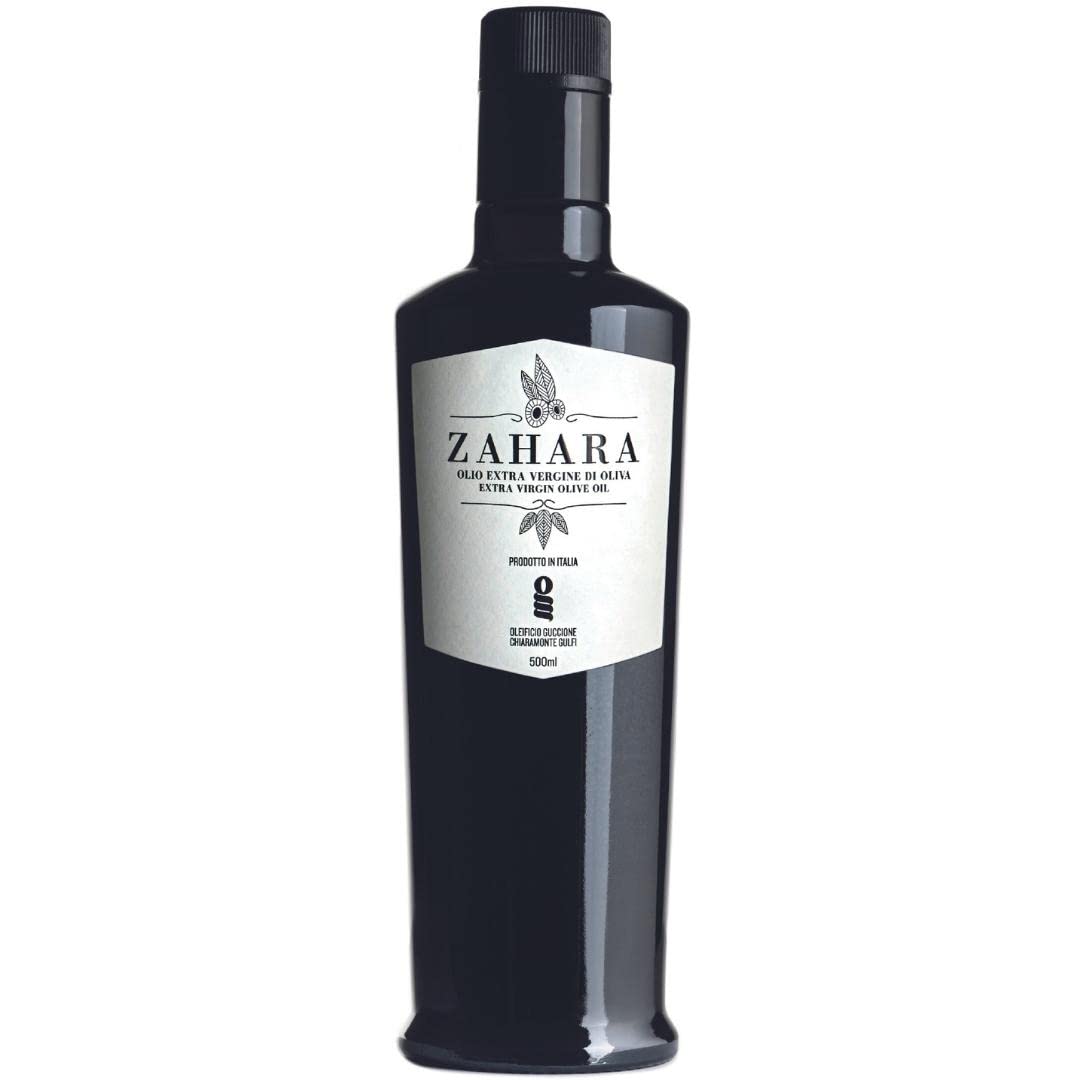 Oleificio Guccione Extra Virgin Olive Oil, Premium Polyphenol Rich, Early Harvest, 16.9 fl oz (500ml), Cold Pressed, Sicilian