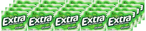 Wrigley'S Sugar Free Gum, Extra Spearmint,20 Count,15 Sticks Each