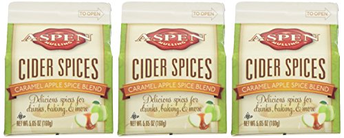 ASPEN MULLING Cider Spice 3 Pack - Original Spice Blend - 5.65 oz Cartons (Caramel Apple)