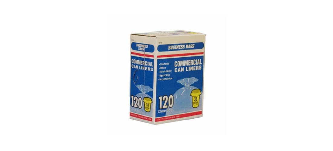 Berry Plastics 618632 120Ct 33Gal Trash Bag