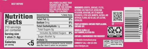 Trident Sugar-Free Bubblegum Gum, 14 Count (Pack of 15) - Delicious Chewing Gum for Fresh Breath