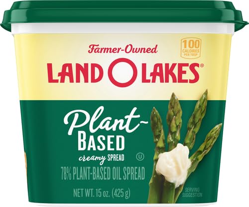 Land O Lakes Plant-Based Creamy Spread, Vegan & Gluten-Free, Spreadable, 15 oz tub