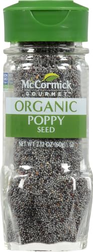McCormick Gourmet Organic Poppy Seed, 2.12 Oz (Pack of 2)