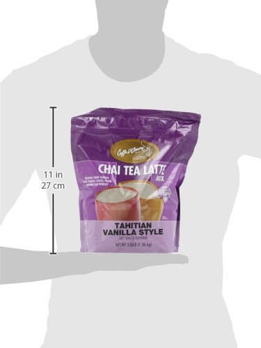 Chai Amore Tea Latte Tahitian Vanilla Blended Drink Mix, 3 Pounds