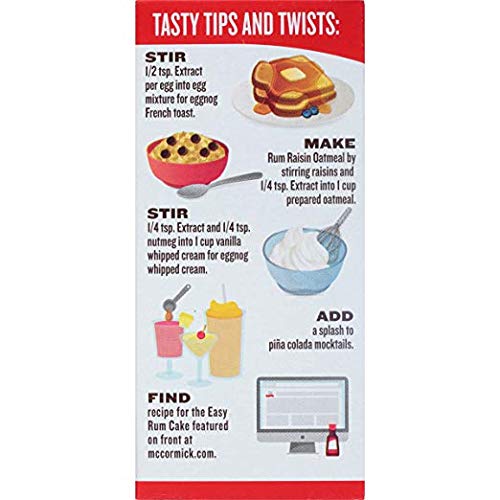 McCormick spirit-inspired flavor Extract, 1 Fl Oz Bottle, Ideal for Baking and Cooking