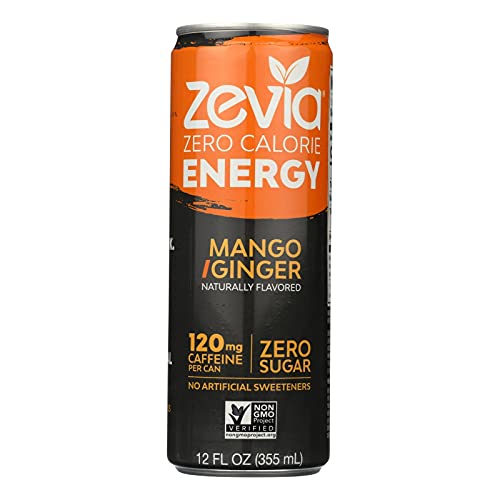 ZEVIA, DRINK, ENERGY, MANGO GINGER - Pack of 12