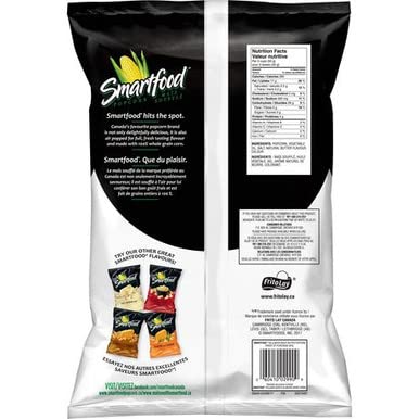Frito Lay Smartfood Movie Night Butter Flavoured Popcorn 150g/5.3oz Imported from Canada