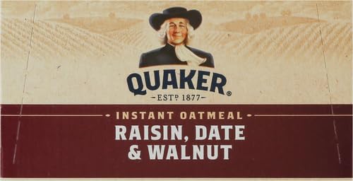 Quaker Instant Oatmeal, Raisin Date & Walnut, 8 Packets