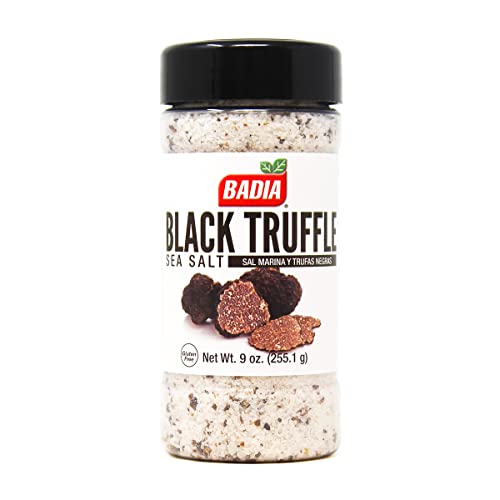 Badia Black Truffle Sea Salt, 9 Oz (Pack Of 6) – Rich, Earthy & Elegant Flavor