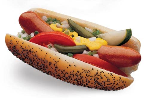 Vienna Beef Poppyseed Hot Dog Buns (5.75'') 120 Count