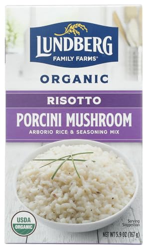 Lundberg Organic Porcini Wild Mushroom Risotto, 5.90 Ounces, Case of 6