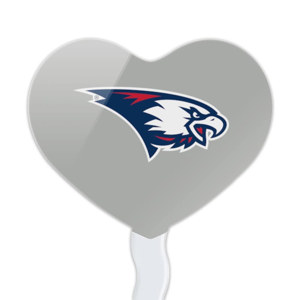 GRAPHICS & MORE Cupcake Picks Set of 6, Acrylic, Southern Indiana Heart Logo, Model CUPT.HRT.ACR.6PK.CLCSIN500B