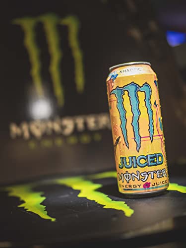 Monster Energy Juice Monster Khaotic Tropical Orange Energy + Juice Energy Drink 16 Ounce (Pack of 15)