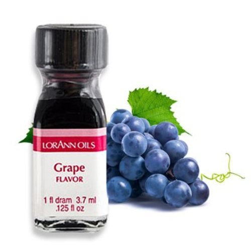 Lorann Grape Ss Flavor, 1 Dram Bottle (.0125 Fl Oz - 3.7Ml - 1 Teaspoon) - 2 Pack