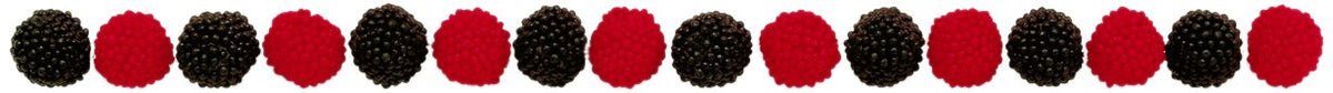 Jelly Belly Raspberries And Blackberries Chewy Candy, 2.75-Oz, 12 Pack
