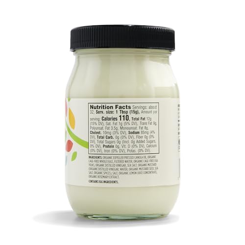 365 by Whole Foods Market Organic Mayonnaise, 16 Fl Oz, Non-GMO, Creamy Texture