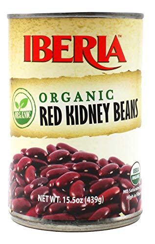 Iberia Organic Red Kidney Beans 15.5 oz (Pack of 8)