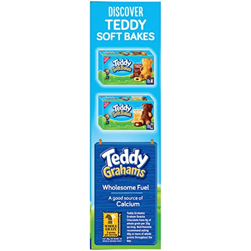 Teddy Grahams Chocolate Graham Snacks,10 Ounce (Pack of 12)