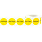 Yellow Sausage Deli Labels 1 Inch Round Circle Dot 500 Total Adhesive Stickers