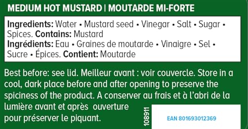 Lowensenf Medium Mustard In Jar, 9.3 Ounce