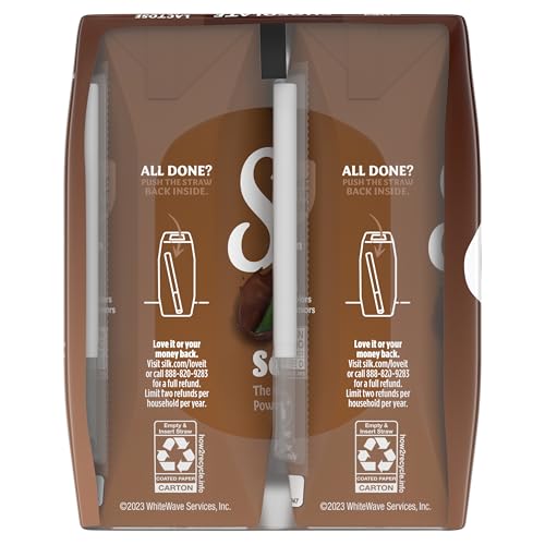 Silk Shelf-Stable Soy Milk Singles  Chocolate  Dairy-Free  Vegan  Non-GMO Project Verified  8 oz.  6 Pack