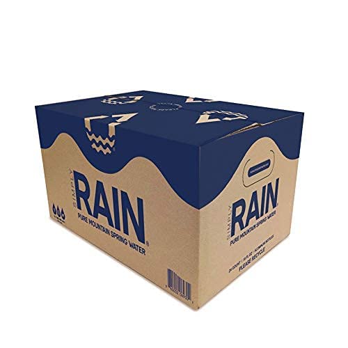 RAIN Spring Water, 16 Oz Bottles, 12 Pack, Eco-Friendly Aluminum, Plastic-Free, Recyclable