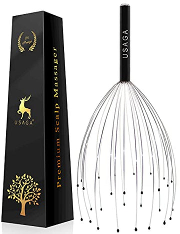 Usaga 28 Fingers Head Scratcher, Head Massager, Scalp Massager, Head Whisk Massager, Wire Massager, Stocking Stuffers For Head H