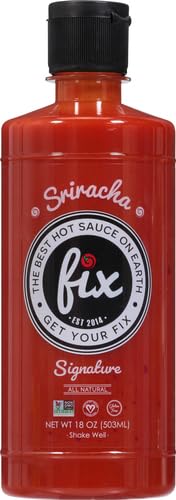 Fix Hot Sauce, Sriracha Hot Sauce     Organic, Gourmet, Red Chili Peppers, Spicy & Bold Flavor, Non-GMO     Great in Vietnamese