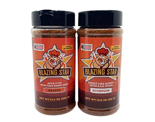 Blazing Star BBQ Blazing Bundle (Reaper Rub & Seasoning/Scorpion Rub & Seasoning)