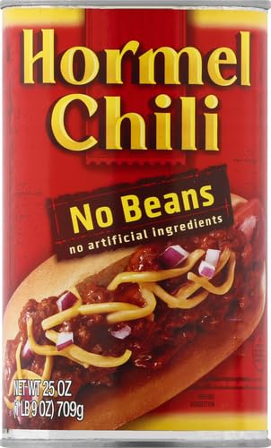 HORMEL Chili No Beans, 25 oz (Pack of 4)