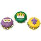 Mask, Crown And Fleur De Lis Edible Sugar Cake Toppers, 24 Count