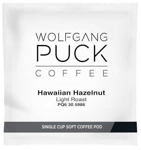 Wolfgang Puck Coffee Soft Pods, Hawaiian Hazelnut, 18 Count (Pack Of 1)