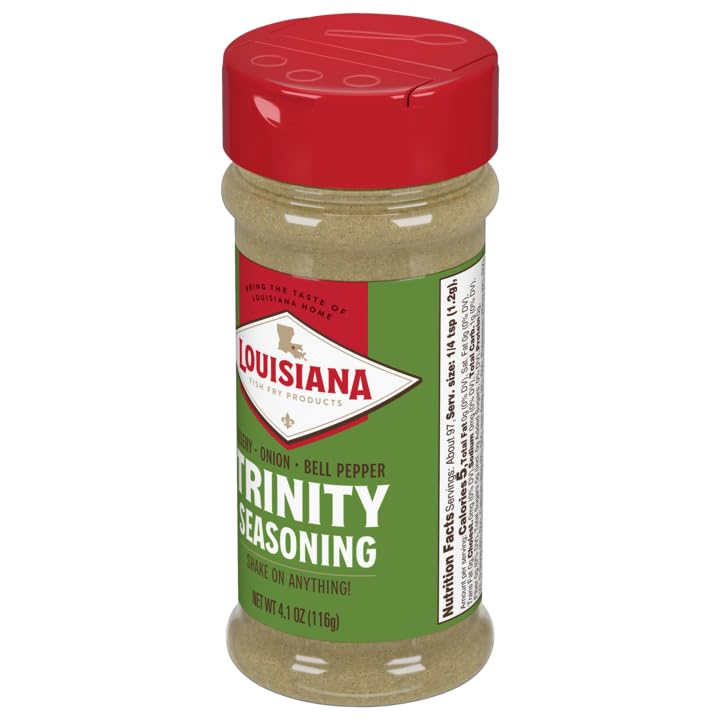 Louisiana Fish Fry Trinity Shake Seasoning - 3.7 Ounce, Perfect for All Dishes