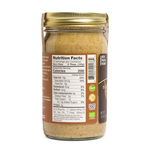 Artisana Organics Raw Walnut Butter with Cashews (2-Pack)  14oz Jars | No Sugar Added  Whole30 Compatible | Vegan + Paleo Friendly  Non GMO