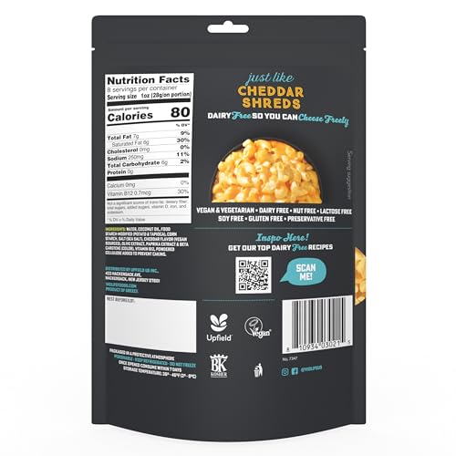 Violife, Cheddar Shreds, 8 Ounce