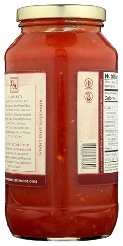 GINO ANGELINI Pasta Sauce AMATRICIANA, Tomato & Bacon, 24 oz, Pack of 2