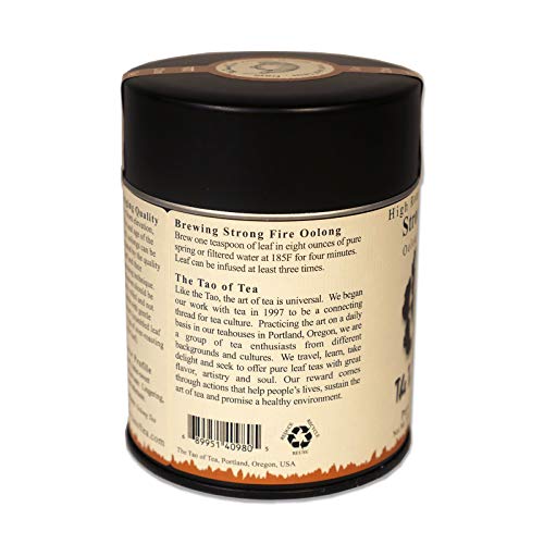 The Tao Of Tea, Strong Fire Oolong, 3.5 Ounce Tin