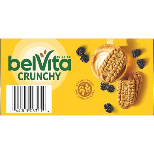 belVita Breakfast Biscuits, Blueberry Flavor, 8 Packs (4 Biscuits Per Pack)