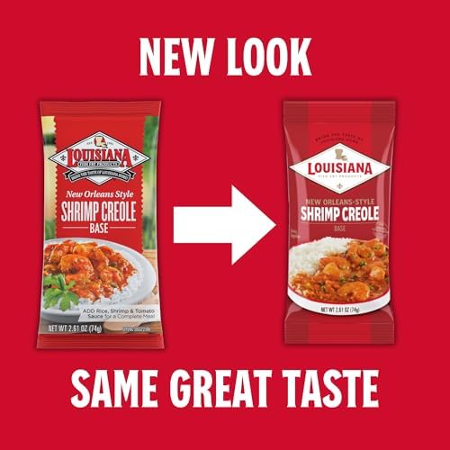 Louisiana New Orleans Style Shrimp Creole Base, 2.61oz (Pack of 6) - Classic New Orleans Flavor - Bring the Taste of Louisiana H