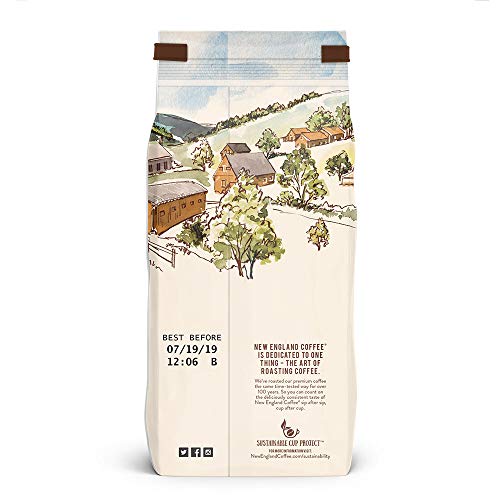 New England Coffee Hazelnut Crme Decaffeinated Medium Roast Ground Coffee, 10oz Bag (Pack of 1)