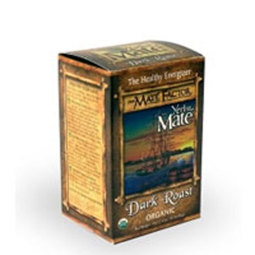 The Mate Factor Herb Tea, Energizing, Organic, Dark Roast, 20 Bag (Pack of 4)