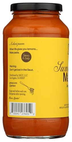 Sauz Summer Lemon Marinara, 25 Oz