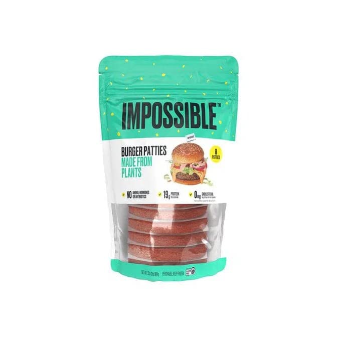 Ready Set Gourmet Impossible Burger Patties - Gluten Free, Halal - 4 Pack (1/4lb Each) - 19g Protein, No Animal  s or   s