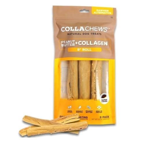The Gralen Company Collachews Peanut Butter Rolls - 3 Pack, 9 Inch Size
