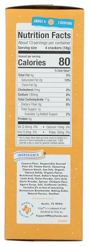 Fit Joy Cheezy White Cheddar Crackers, 8 Oz
