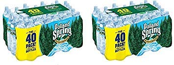Poland Spring Bottled Water, 80 Count, 16.9 Fl Oz Each, 2 Pack (40 Count)