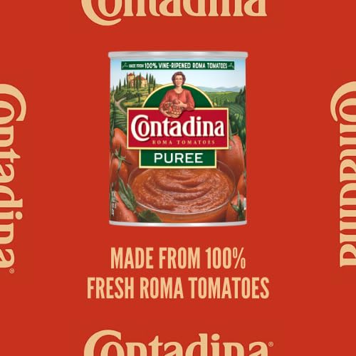 Contadina Tomato Puree, 29 oz (Pack of 6 Cans) - Rich Flavor, Perfect for Cooking and Sauces
